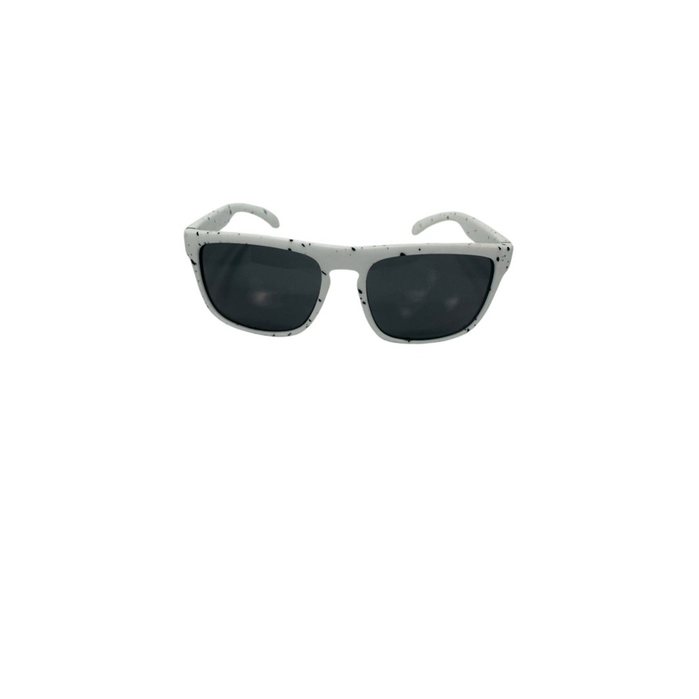 NEW womens fashion accessory SUNGLASSES ‎ white frame black specks dots